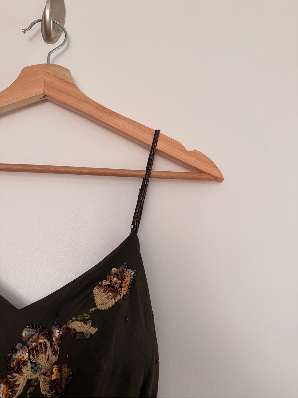 Sue Wong Nocturne VGT 100% Silk Embellished Floral Asymmetrical Midi Dress 6 - Picture 4 of 11